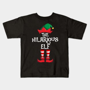 Hilarious Elf Matching Family Christmas Kids T-Shirt